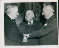 1946 Warren Austin Republican Edward Stettinius Wa Historic Vintage Photo 8x10