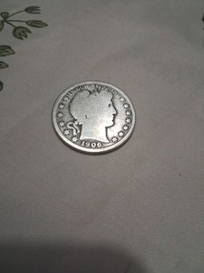 1906 BARBER SILVER HALF DOLLAR C9