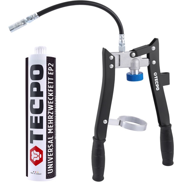 Tecpo Universal Mehrzweckfett 500G EP2 Lithium Fett Schmierfett + Fettpresse-image