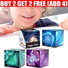 3D Magic Cube Shape Shifting Box Anti Stress Hand Flip Puzzle Toy Xmas Gift UK
