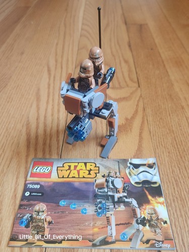 LEGO Star Wars 75089 Geonosis Troopers 100% Complete Walker w/2 of 4 Mini Figs - Picture 1 of 5