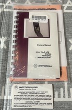 Vintage Motorola Flip Phone MICRO TAC LITE Owners Manual Only Plus Paperwork