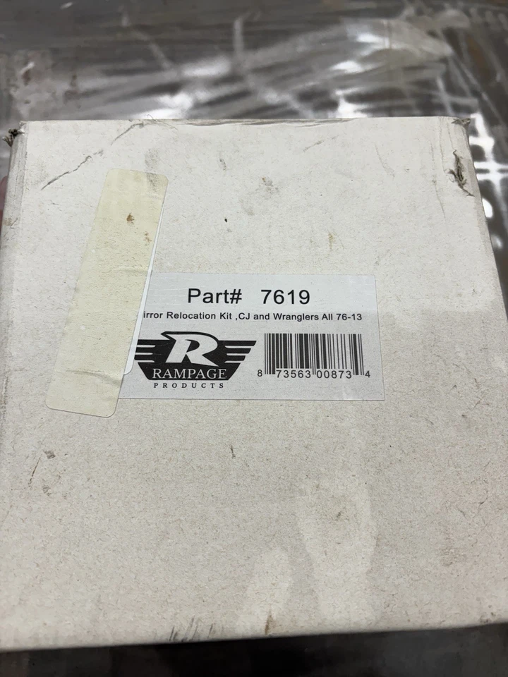 Espejos retrovisores de montaje parabrisas Rampage Jeep 76-18 nuevos par de caja abierta CJ YJ TJ JK Foto 4 de 4
