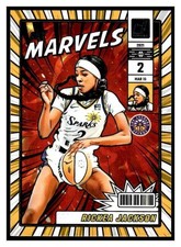 2025 Donruss WNBA Net Marvels 6 Rickea Jackson Los Angeles Sparks card