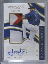 2019 Panini Immaculate Rookie Debut Signatures 10/25 Josh James #RD-JJ Auto no9
