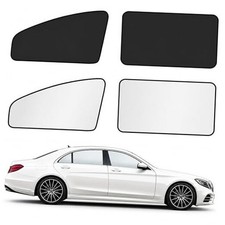 Magnetic Car Window Shades for Side Windows - 4 Silver Coat Universal Fit
