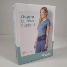 Aspen Lumbar Support Back Brace Medium Adjustable Lower Back Pain Relief NEW
