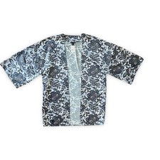 Ann Taylor Loft Blue Floral Coverup Kimono Size XS / S oversize NWT