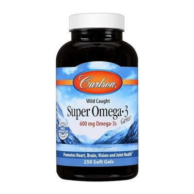 Carlson - Super Omega-3 Gems, 1200 mg Omega-3s, Wild Caught, Sustainably Sourced