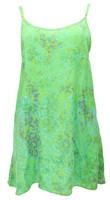 Boho Strandkleid, Minikleid, Sommerkleid, TräGerkleid - HellgrüN
