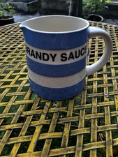 T.G. Green Cornishware Brandy Sauce Jug Special Edition 2006 Blue White Stripe