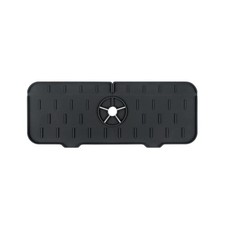 NEW Kitchen Faucet Sink Splash Guard Silicone Faucet Mat Water Catcher Black