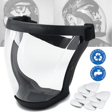 Full Face Shield Mask Anti-Fog Safety Mask Transparent for Medical Food Service