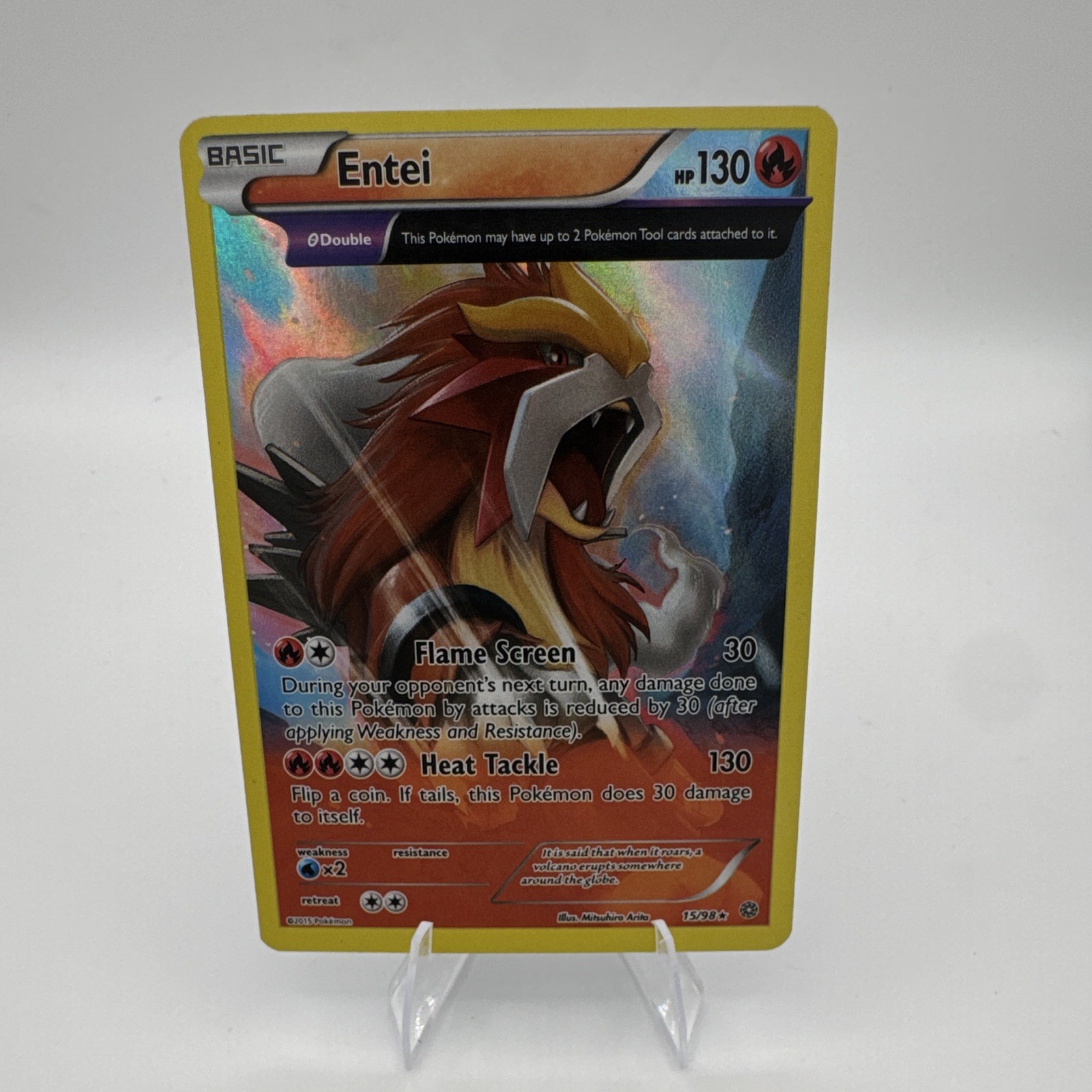 Pokemon TCG Entei 15/98 Holo English 2015