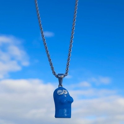 Fosters home for imaginary friends Bloo Pendant Necklace Stainless Steel