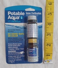 Potable Aqua Iodine Germicidal Water Purification Tabs Hiking Camping Travel