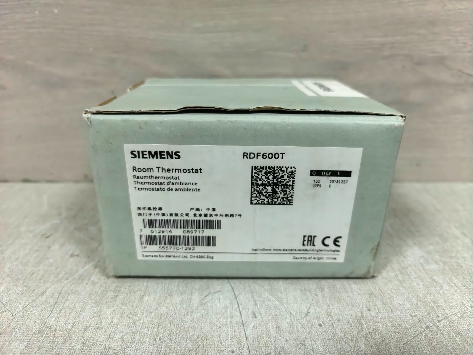 Siemens RDF600T SIEMENS RDF600T ROOM THERMOSTAT 230V 10