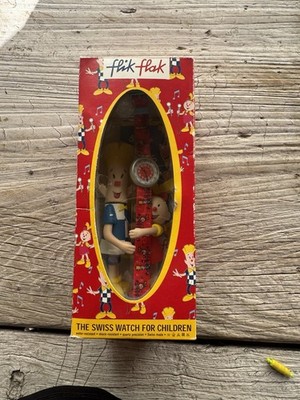 Vintage Swatch Flik Flak Swiss Made Watch With Display Stand Rare DEAD BATTERY