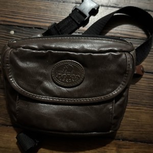 Vintage 1990's Tandem Soft Brown Leather Aspen Woods...Fanny Pack