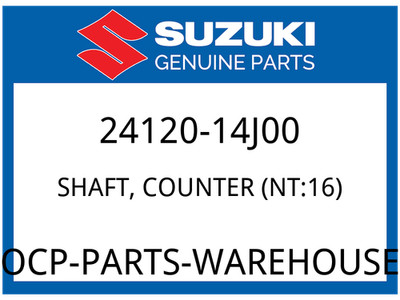 Suzuki OEM Part 24120-14J00 SHAFT,CNTR (NT:16)
