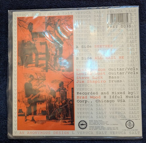 Veruca Salt - Seether c/w All Hail Me - 7" orange Vinyl UK Ausgabe - FRET003S - Bild 2 von 4