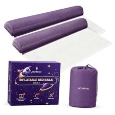 Inflatable Bed Rails for Toddlers Pack, Portable Travel Bed Bumpers for Kids, 2