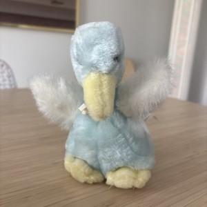 Vintage Eden 7” Musical Wind-Up Blue Duck Plush WORKS
