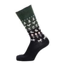 Merino Wool Socks 40-45 Large Unisex NATURE Black Soft Comfortable Soft All...