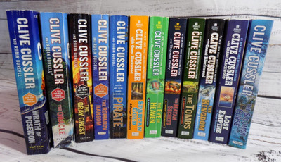 Lot of 12 Paperback in Fargo Adventure Series 1-12 set by Clive Cussler PB