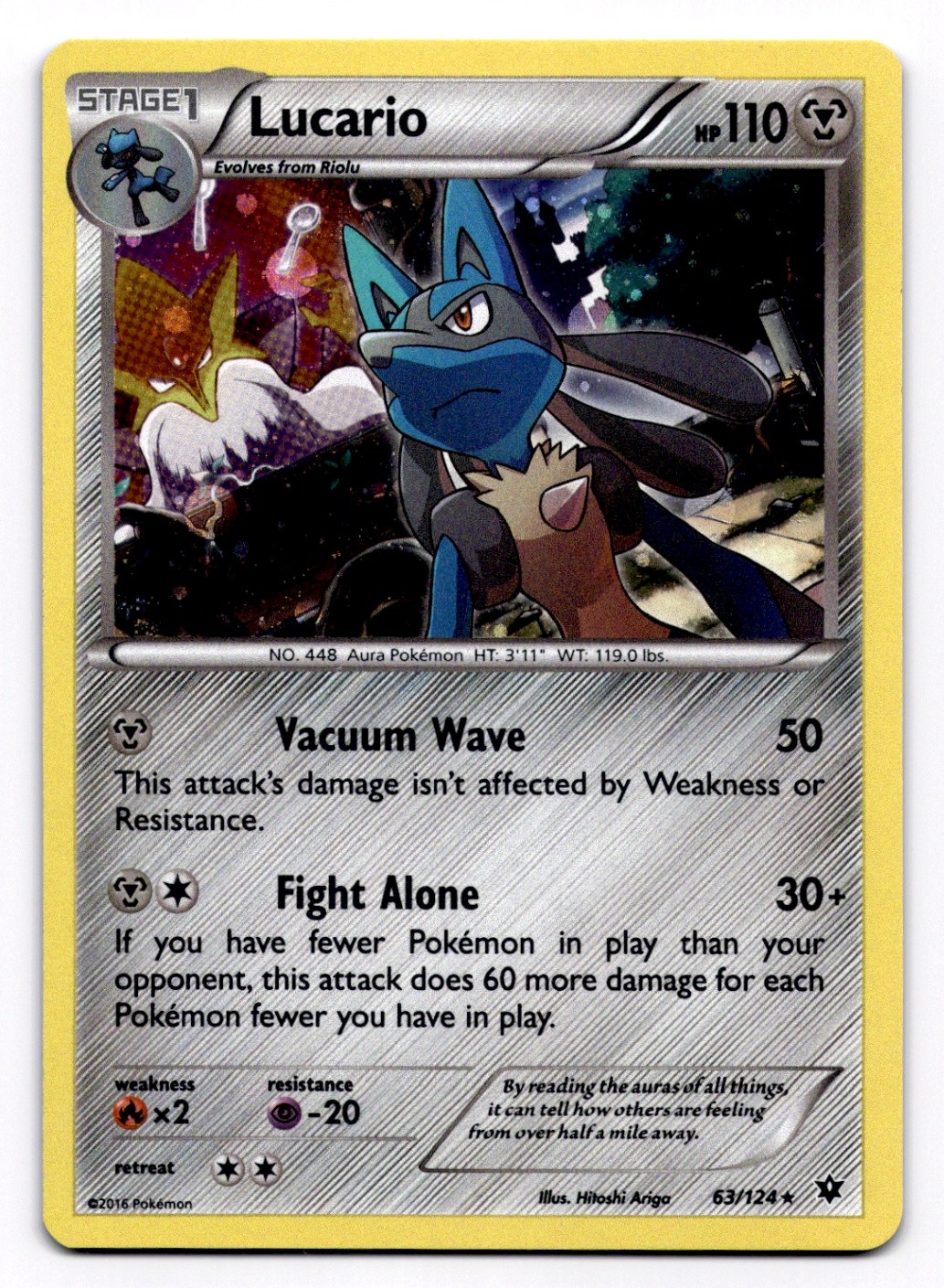 Lucario - 63/124 (Cosmos Holo) Miscellaneous Cards & Products - Pokemon NM 063/1