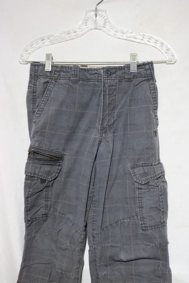 复古 OP 男孩灰色工装裤男女通用 12 码 — 第 3/4 张图片