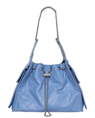 #ad Walter Baker Valeria Quilted Leather Bucket Bag Women#x27;s Blue $149.99