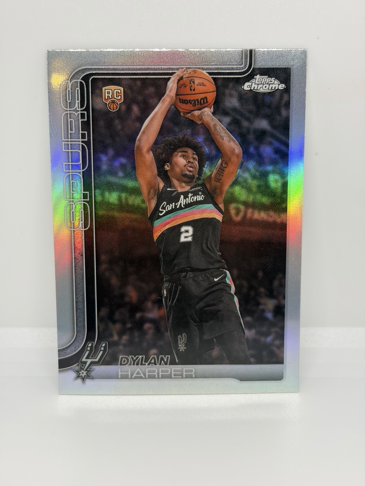 2026 Topps Chrome NBA Update Dylan Harper Silver Refractor Rookie #152