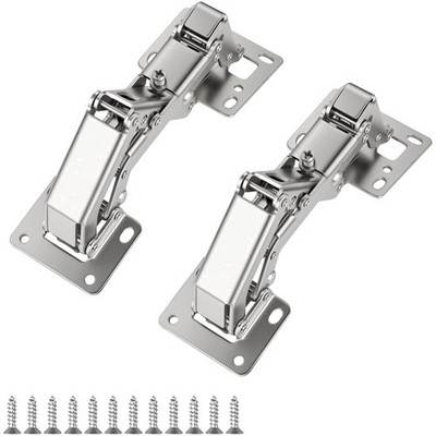 14 Stück Softclose Scharniere 170° für Schranktüren, ohne Vorbohren, leise Hy...