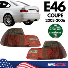 Red Smoke Full Led Tail Lights Pair For Bmw E46 Coupe 2003-2006 Red Smoke Full Led Tail Lights Pair For Bmw E46 Coupe 2003-2006