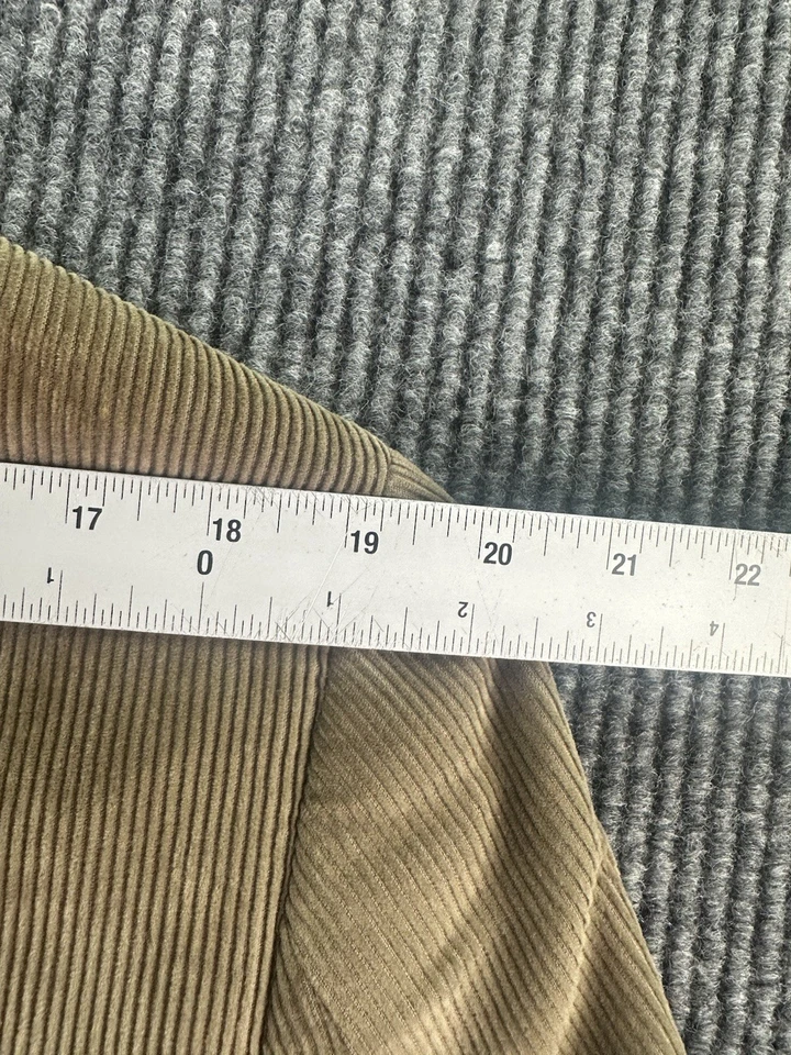 Ralph Lauren Sport Coat 40 R Taupe Cotton Corduroy Ribbed Wooden Buttons LRL - Image 3 of 4