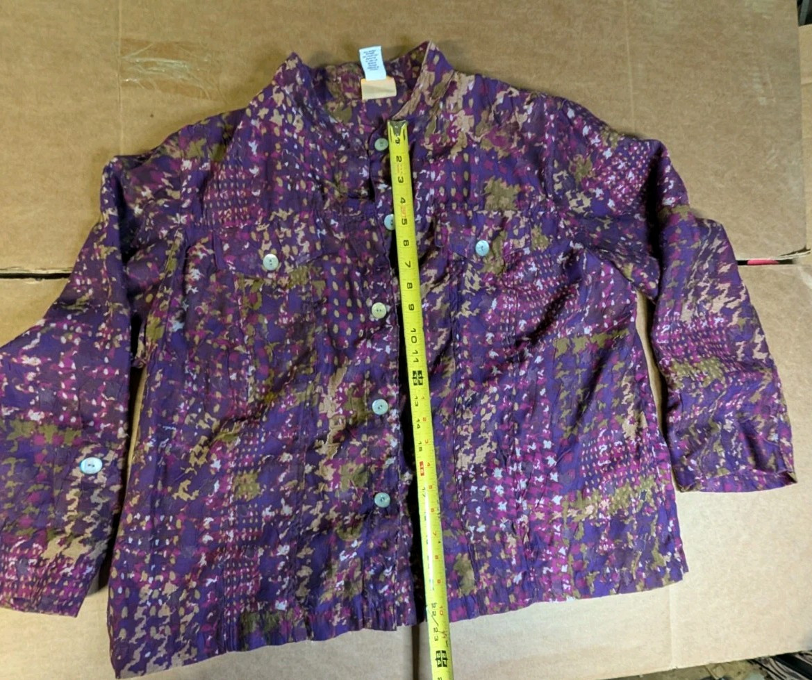 Ruby rd. women’s lightweight jacket button up 3/4… - image 8