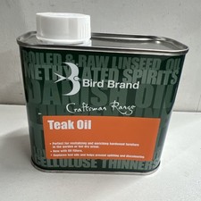 Teak Oil Timber Wooden Furniture Treatment Low Sheen 500ml Bird Brand 25.00 per litre