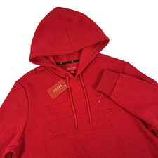 New Mens Guess Los Angeles Embossed Logo Hoodie Hooded Sweatshirt Size Small NWT