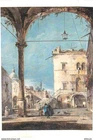 Postcard - Art - Architectural Landscape Painting - Francesco Guardi - View From