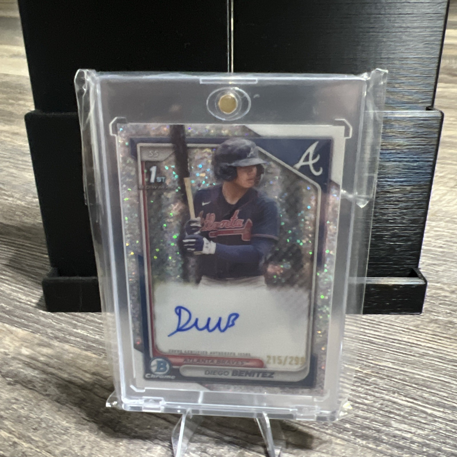 2024 Bowman Chrome Diego Benitez 1st Prospect Speckle Refractor Auto #215/299