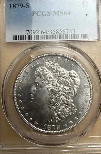 New Listing1879-S $1 Morgan Silver Dollar MS64 PCGS PQ
