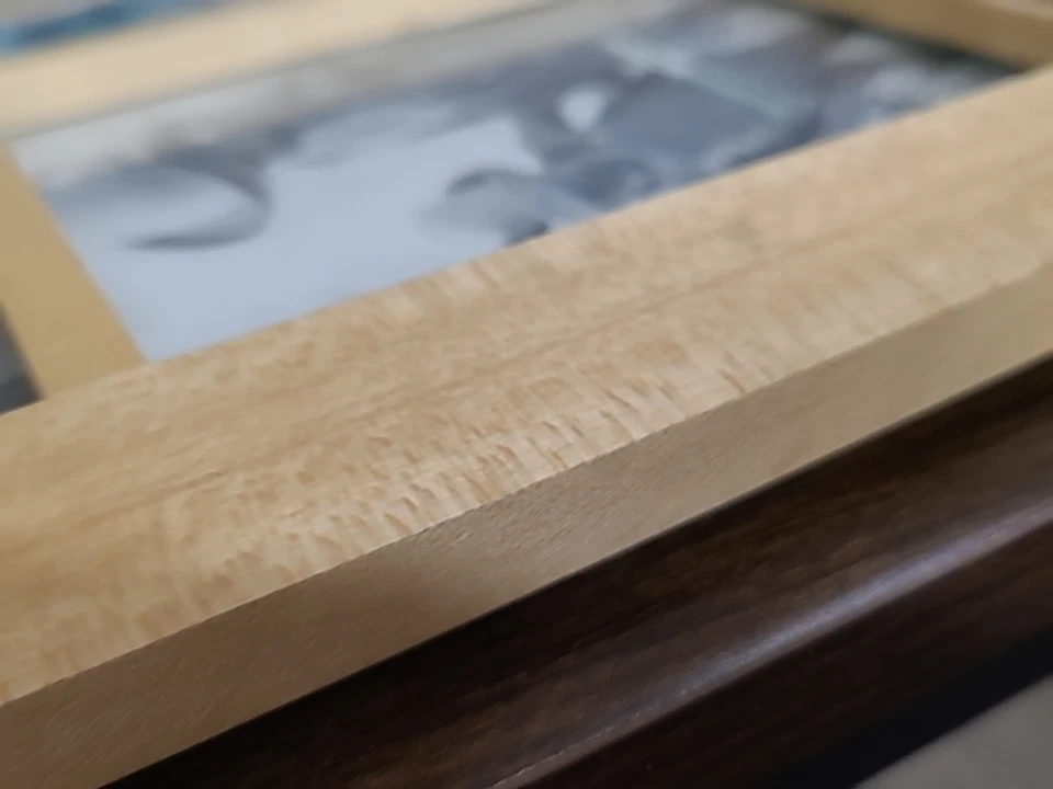 2Qty Collage Multi Picture Photo Natural Wood Frame 12" x 10" room for 5 photos - Image 3 of 4