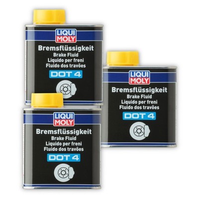 3x Bremsflüssigkeit LIQUI MOLY 3085 DOT 4 Bremsen Flüssigkeit Brake Fluid 500ml