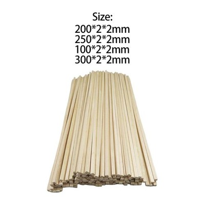100 Stück unbehandelte Holzstäbchen Woodcrafts für Crafts Model Building