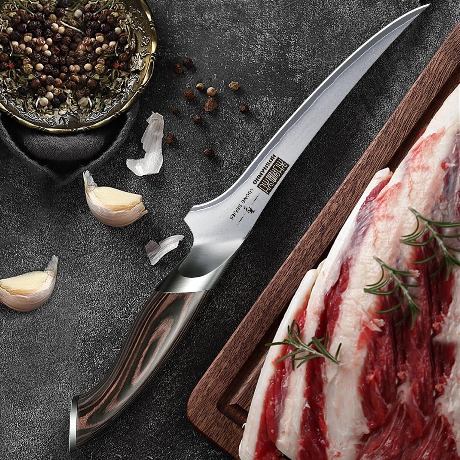 Fillet Knife 7 Inch, Super Sharp Boning Knife in High Carbon Stainless Steel,...