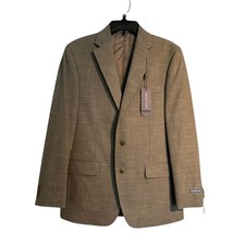 NWT Michael Kors Classic Fit Stretch Kent Sport Coat, Tan, Men s 38R