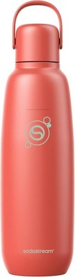 New sodastream Fizz & Go Cool - All Metal Bottle (Pomegranate)