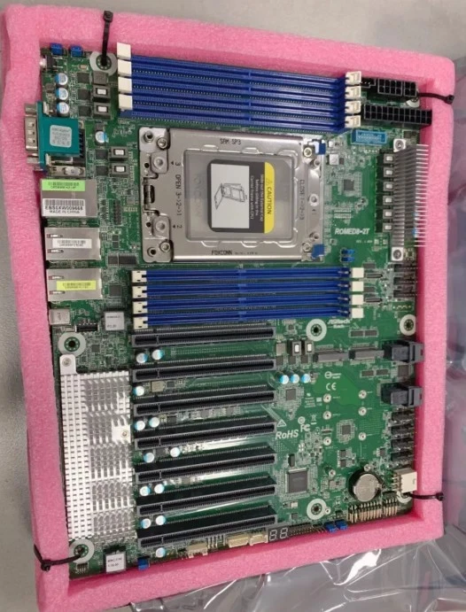 ASRock ROMED8-2T Motherboard AMD EPYC7002 7003 Socket SP3 LGA4094 PCIe ATX - Image 3 of 3