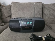 JVC RC-X270 Portable CD Cassette Tape Player AM/FM Radio Boombox Tested Works